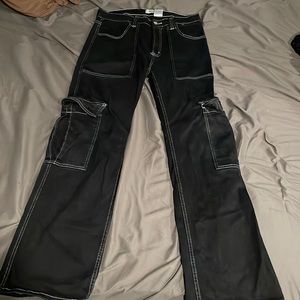 Black baggy cargo pants size 32 brand Aphrodite